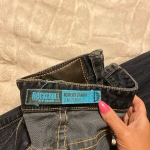 Rock & Roll Denim Men's Straight Jeans - Black